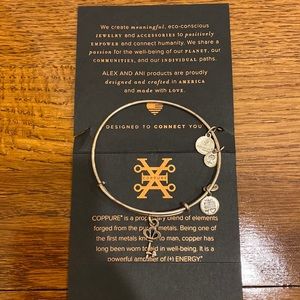 Alex and Ani silver key bracelet